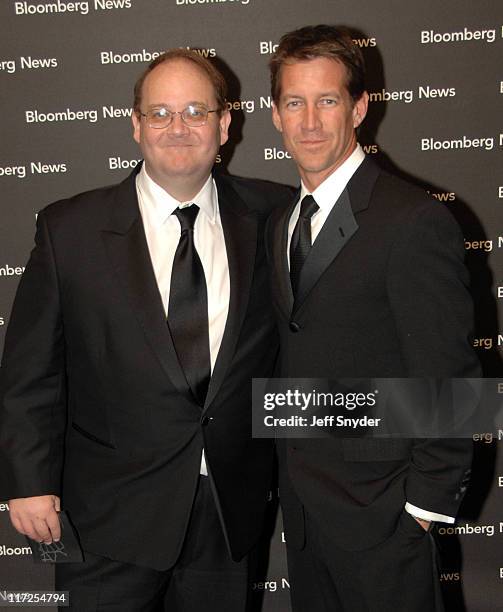 Marc Cherry and James Denton during 2007 White House Correspondents Dinner - Bloomberg News Cocktail Party at Embassy of Costa Rica in Washington,...