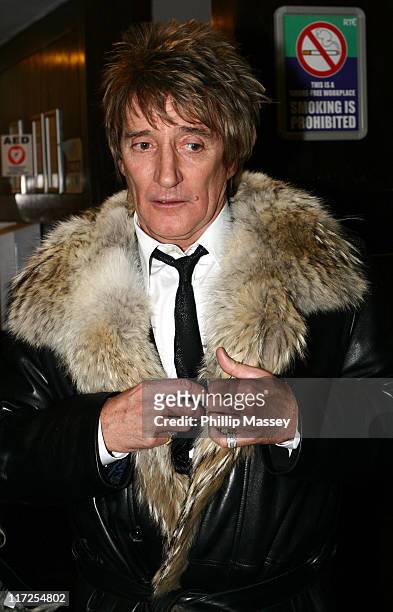 Rod Stewart during Late Late Show - Arrivals - December 1, 2006 at RTE Studios in Dublin, Ireland.