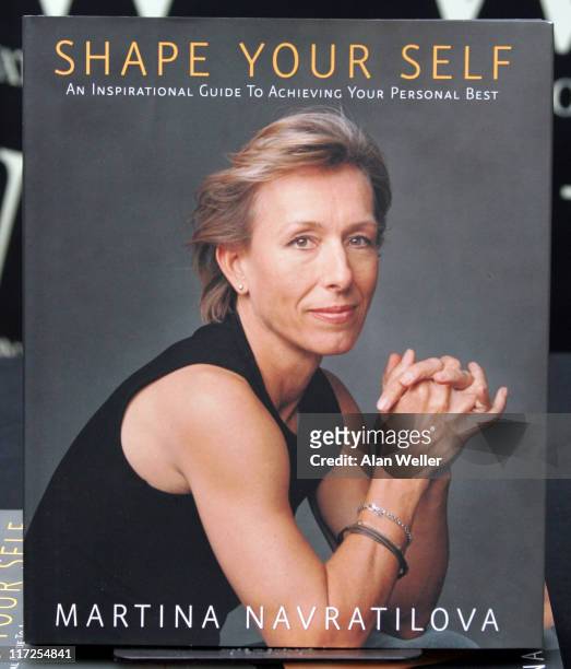 Martina Navratilova's Book Shape Your Self during Martina Navratilova Signs Copies of her New Book Shape Your Self at Waterstones - July 11, 2006 at...