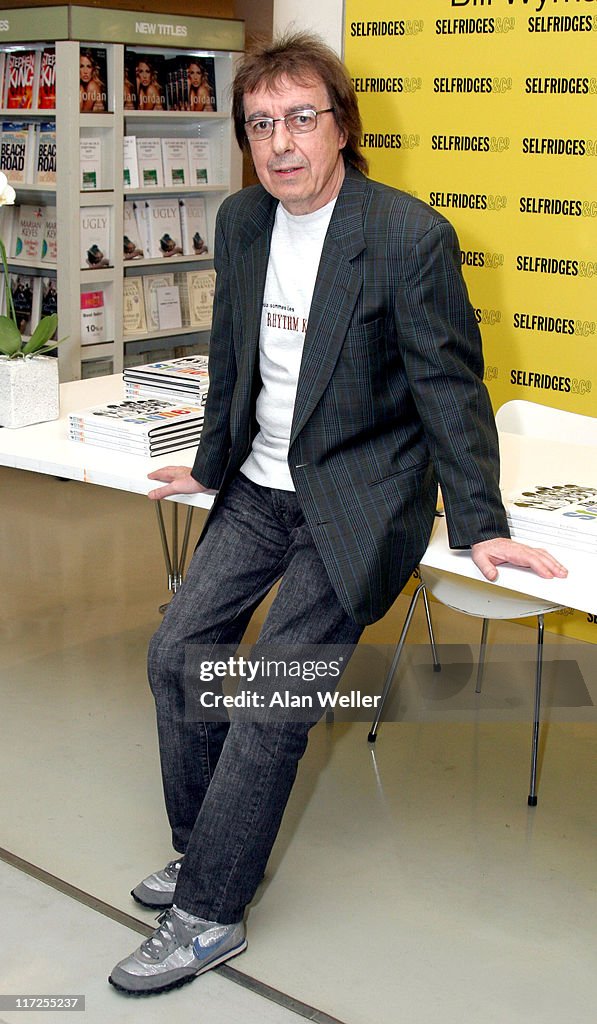 Bill Wyman and Richard Havers Signs Copies of The Stones: A History In Cartoons at Selfridges  April 27, 2006