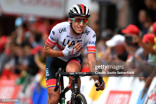Arrival / Sergio Luis Henao Montoya of Colombia and UAE Team Emirates / during the 74th Tour of Spain 2019, Stage 12 a 171,4km stage from Circuito de...