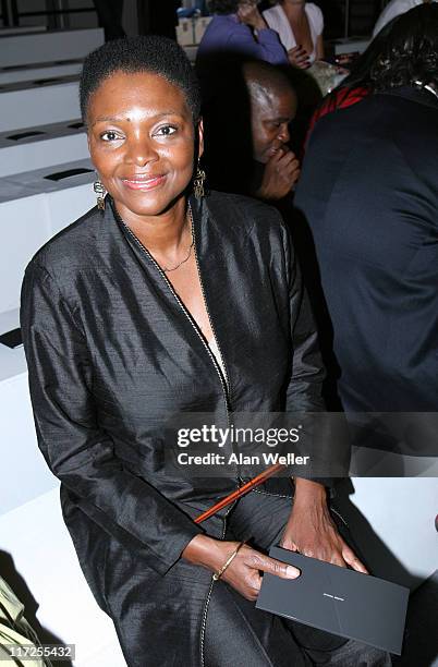 Baroness Amos during London Fashion Week Spring/Summer 2007 - Amanda Wakeley - Runway at BFC Tent in London, Great Britain.