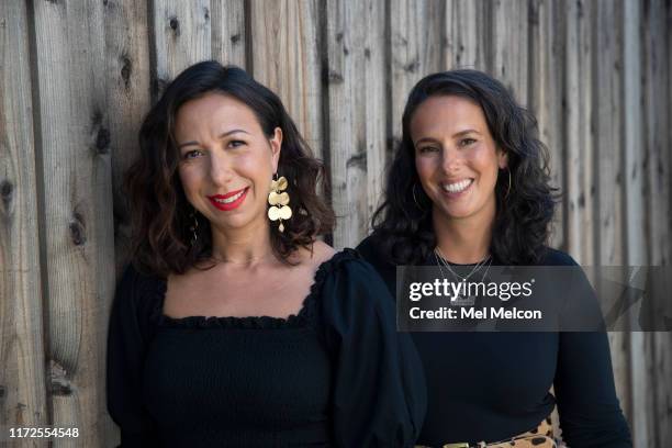 Special Projects Media founding partners, Andrea Oliveri and Nicole Vecchiarelli are photographed for Los Angeles Times on August 22, 2019 in Los...