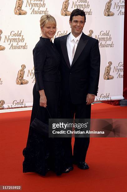 Carlos Bernard and Sharisse Baker-Bernard during 45th Monte Carlo Television Festival - Closing Award Ceremony at Grimaldi Forum in Monte Carlo,...