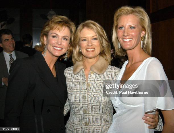 Phyllis George, Mary Hart and Sandra Lee during Launch of Sandra Lee's New Semi-Homemade Holidays Magazine and Food Network Show in Conjunction with...