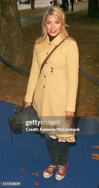 Holly Willoughby during 2007 PDSA Pet Pawtraits Calendar Launch at The Mall Galleries in London, Great Britain.