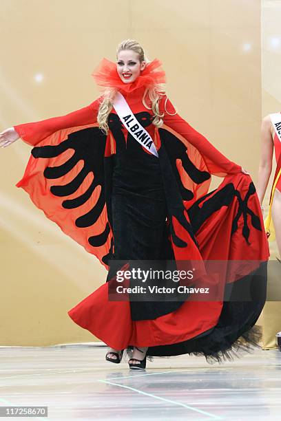 Sasina Alla, Miss Universe Albania 2007 wearing national costume