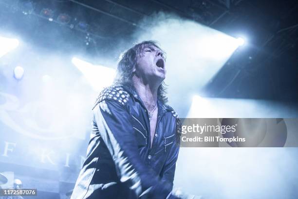 Bill Tompkins/Getty Images Europe performs at club Irving Plaza on April 30, 2014 in New York City.
