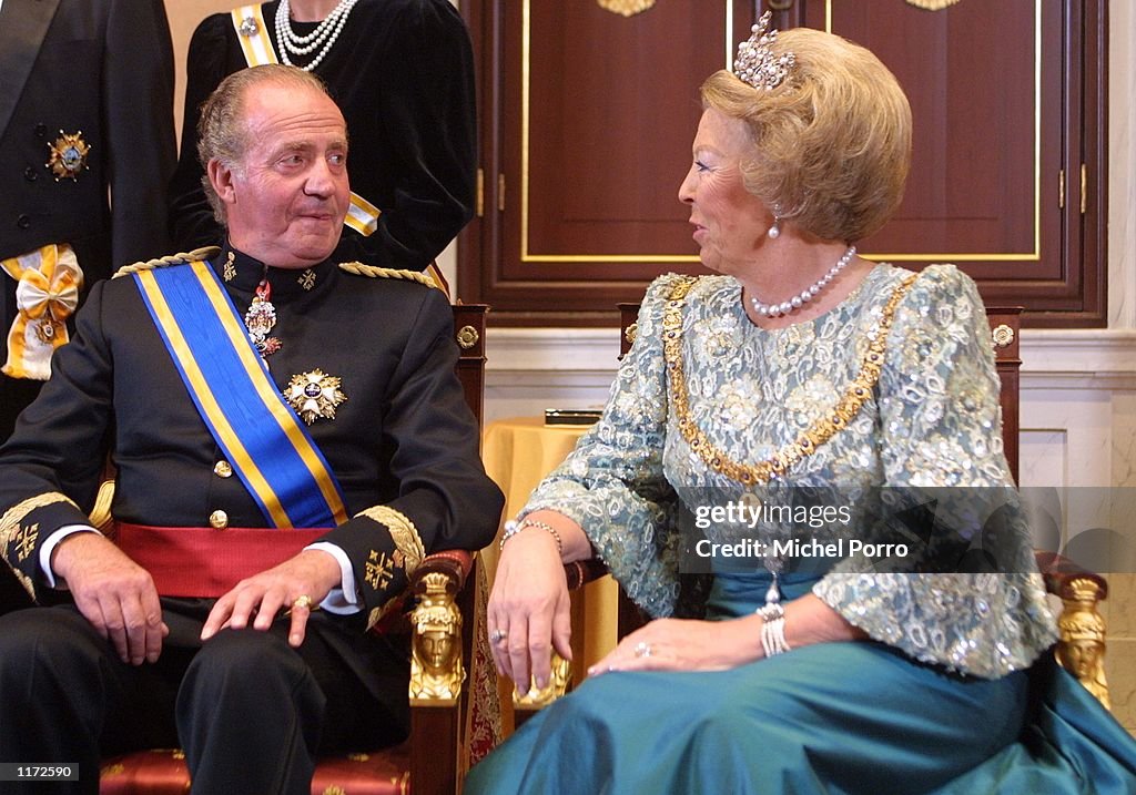 KING AND QUEEN OF SPAIN VISIT HOLLAND