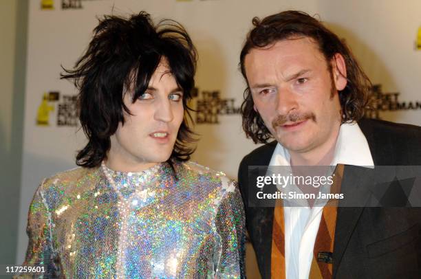 Noel Fielding and Julian Barratt during Secret Policeman's Ball - Pressroom at Royal Albert Hall in London, Great Britain.