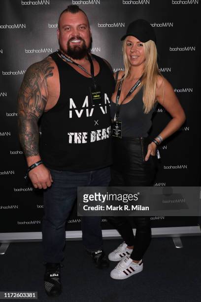 Eddie Hall attending the boohooMAN x DENO Launch Party held at Thorpe Park, The theme park was closed exclusively for the event on September 05, 2019...