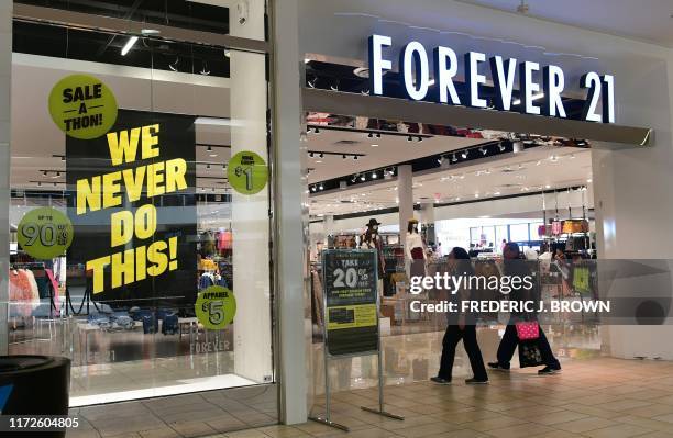 Forever 21 store and parking garage on Newbury Street, Thursday, July  News Photo - Getty Images
