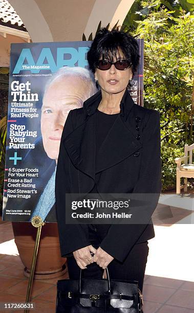 Tina Sinatra during Liz Smith Dishes with AARP The Magazine and Hollywood's Hottest Bold Faced Names at Hotel Bel-Air in Bel Air, California, United...