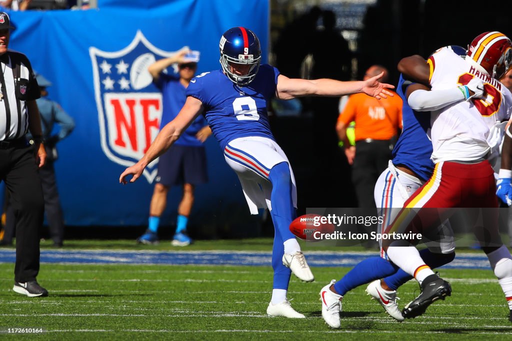 New York Giants punter Riley Dixon during the National Football... News ...