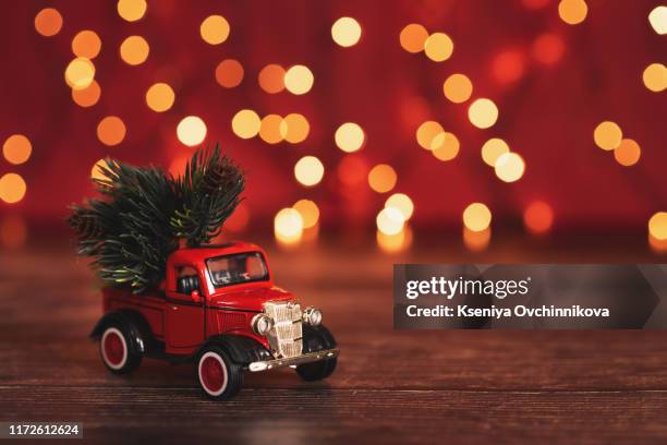 christmas background - car decoration stock pictures, royalty-free photos & images