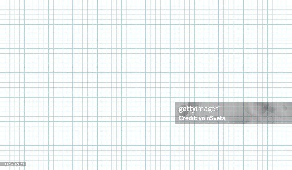 Grid Paper Sheet Texture Vector Illustration On White Background High ...