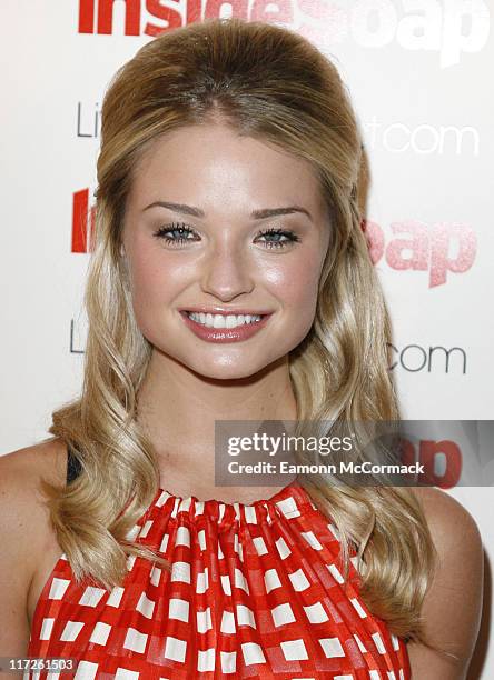 Emma Rigby attends the launch party of The 2008 Inside Soap Awards at Great John Street Hotel on July 14, 2008 in Manchester, England.