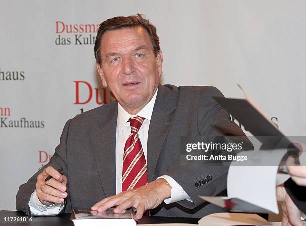 Gerhard Schroeder during Gerhard Schröder Book Signing in Berlin - October 26, 2006 in Berlin, Berlin, Germany.