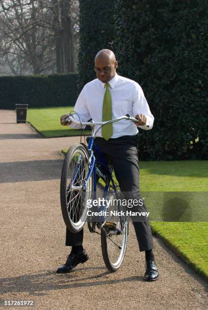 Colin Salmon during Pedal With The Parcs - Photocall at The Orangery in London, United Kingdom.
