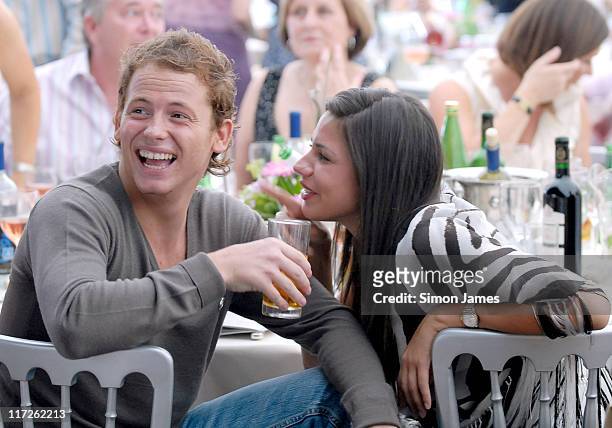 Joe Swash and Emma Sophocleous during The Duke of Essex Charity Polo Event at Gaynes Park Estate in London, Great Britain.