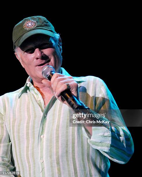 Mike Love of the Beach Boys during Beach Boys in Concert at Chastain Park - July 26, 2006 at Chastain Park in Atlanta, Georgia, United States.