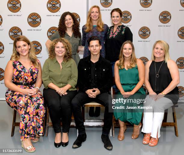 Abi Tapia, Lisa Purcell, Mary Lauren Teague, Kara Lusk, Emilee Warner, Musician Devin Dawson, Katie Cline Moore and Leanne Weber attend Country Music...