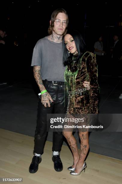 Kyle England and Brooke Candy attend ELLE, Women in Music presented by Spotify and hosted by Nina Garcia, Jameela Jamil & E! Entertainment on...