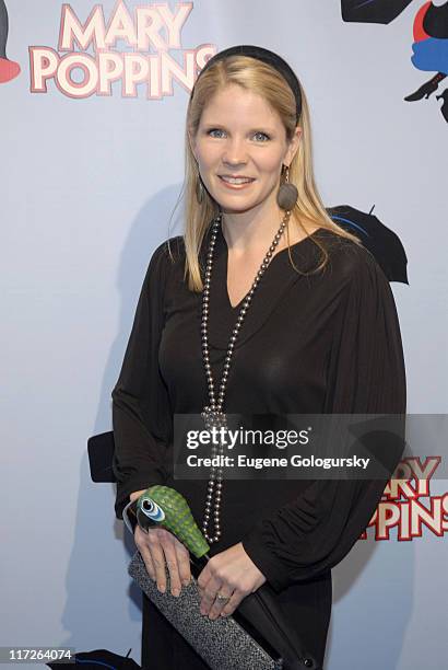 Kelli O'Hara during Mary Poppins Broadway Opening Night at the New Amsterdam Theatre - Arrivals - November 16, 2006 at New Amsterdam Theatre in New...