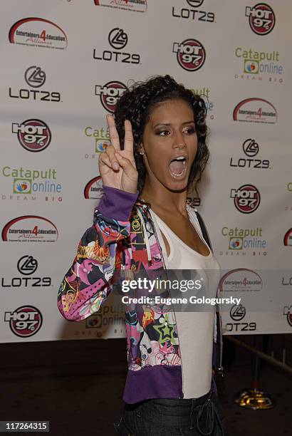 Jaslene Gonzalez arrives at the 2nd Annual Entertainers 4 Education Alliance Stay In School event October 17, 2007 in New York City.