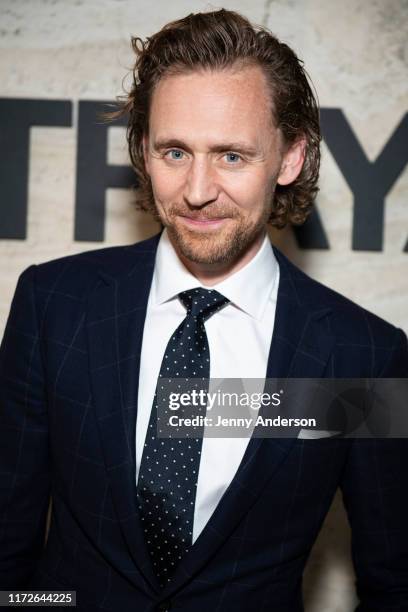 Tom Hiddleston attends the Broadway Opening Night of "Betrayal" at THE POOL in the Seagram Building on September 5, 2019 in New York City.