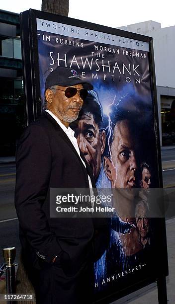 Morgan Freeman during 10th Anniversary Screening of The Shawshank Redemption - September 23, 2004 at Academy of Motion Picture Arts and Sciences in...