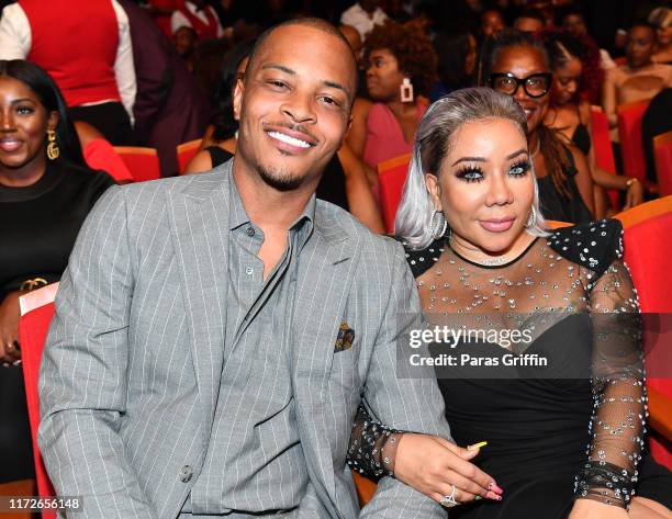 And Tameka "Tiny" Harris attend 2019 Black Music Honors at Cobb Energy Performing Arts Centre on September 05, 2019 in Atlanta, Georgia.