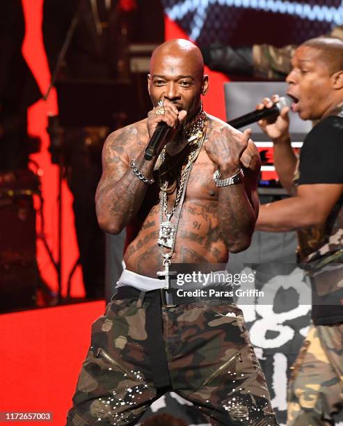 Rapper Treach of Naughty by Nature performs onstage during 2019 Black Music Honors at Cobb Energy Performing Arts Centre on September 05, 2019 in...