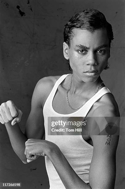 RuPaul Charles is photographed at a photo studio on October 27, 1979 in Atlanta, Georgia.