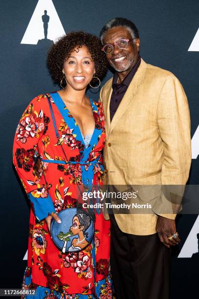 Keith David and Dionne Lea Williams attend The Academy Celebrates "The Princess And The Frog" 10th Anniversary at Samuel Goldwyn Theater on September...