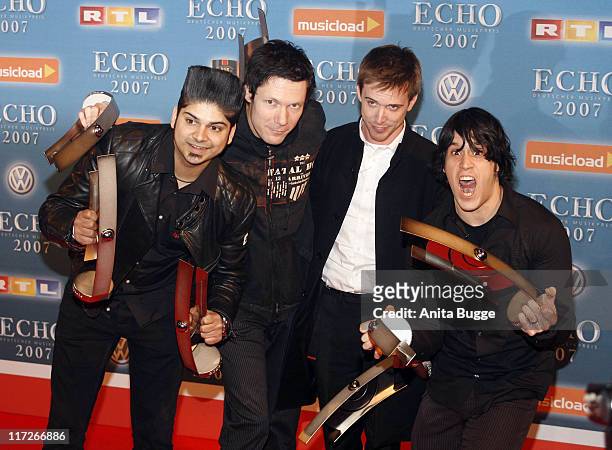 Billy Talent during 2007 Echo Awards - Press Room at Palais am Funkturm in Berlin, Berlin, Germany.