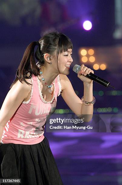 Kim Yun-A of Jaurim from Korea during MTV Buzz Asia Concert - Show at The Jamsil Stadium in Seoul, South, South Korea.