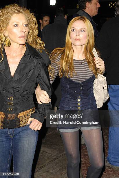 Kelly Hoppen and Geri Halliwell during Body and Soul Charity Concert - Outside Arrivals at Koko in London, Great Britain.