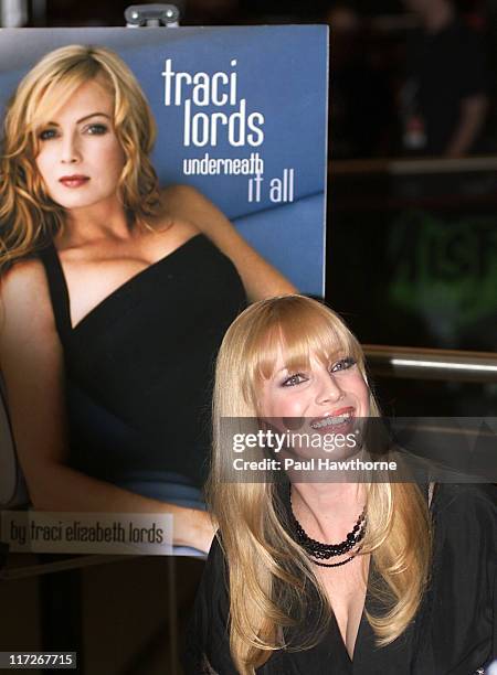 Traci Lords during Traci Lords Signs Copies of Her New Book Underneath It All - New York at Virgin Megastore, Union Square in New York City, New...