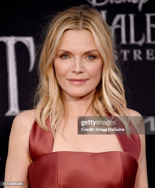 Michelle Pfeiffer arrives at the World Premiere Of Disney's "Maleficent: Mistress Of Evil" at El Capitan Theatre on September 30, 2019 in Los...