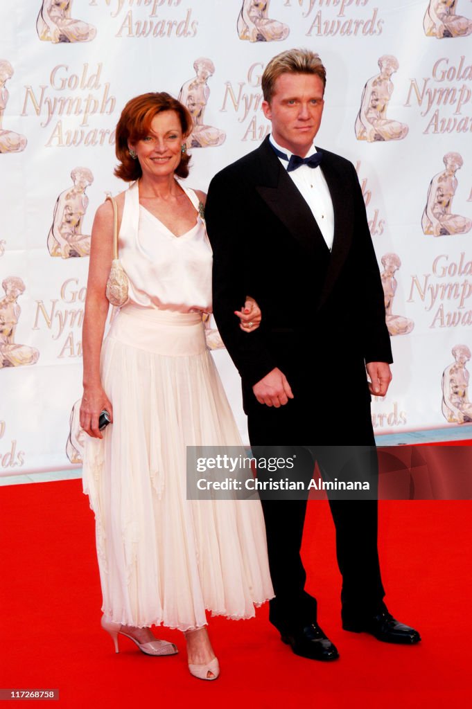 Anthony Michael Hall with his mother Mercedes Hall News Photo Getty