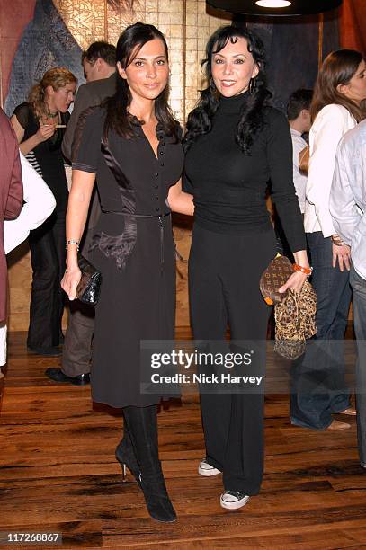 Ella Krasner and Marie Helvin during Pengelley's Restaurant & Bar - Launch Party at Pengelley's Restaurant & Ba in London, Great Britain.