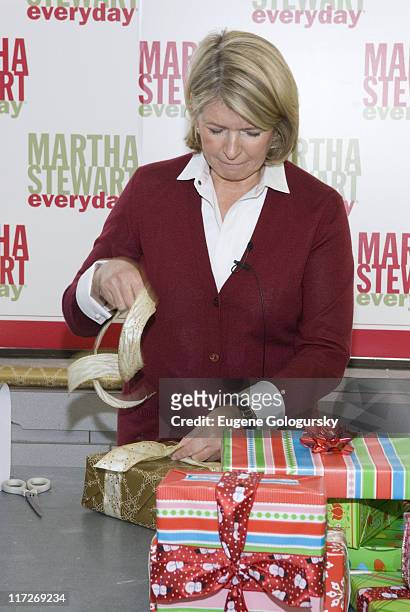 Martha Stewart attends the Women in Need Donation Drive at Kmart December 4, 2007 in New York City.