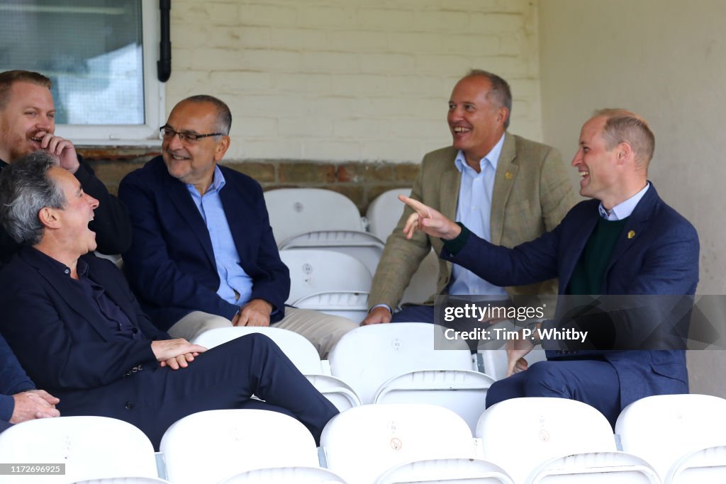 The Duke Of Cambridge Visits Hendon FC As Part Of The Heads Up Campaign