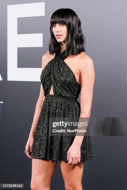 Dua Lipa attends Yves Saint Laurent fragance 'Libre' presentation on September 30, 2019 in Madrid, Spain.