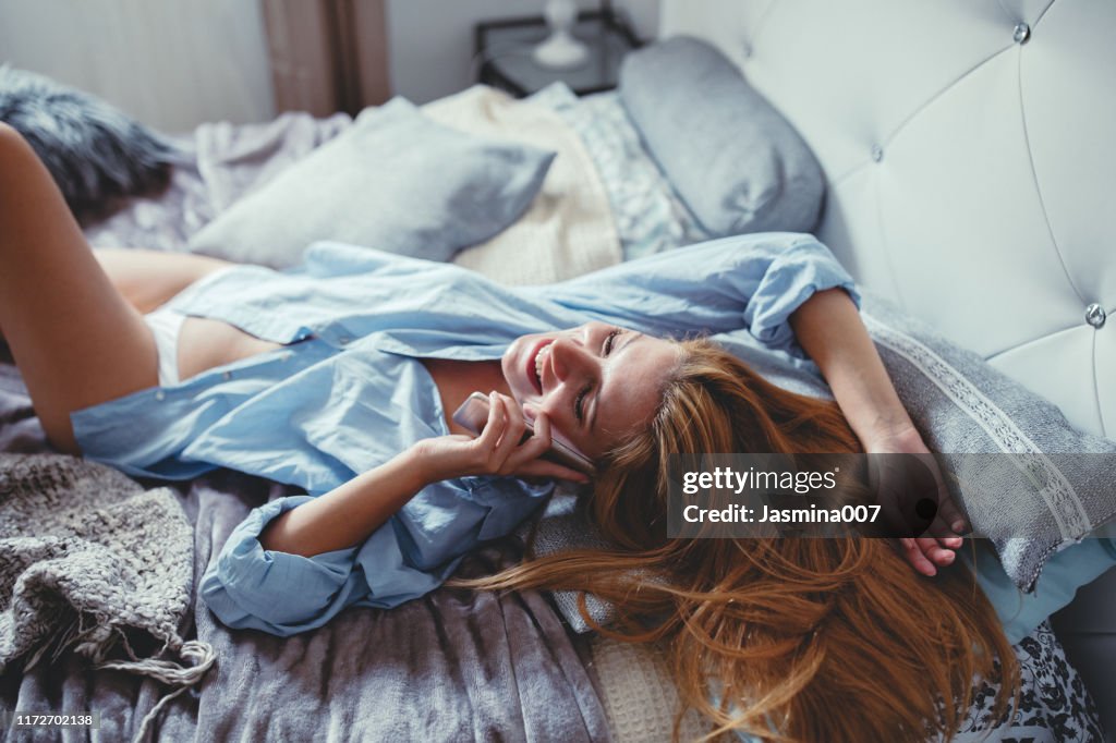 Woman with mobile phone