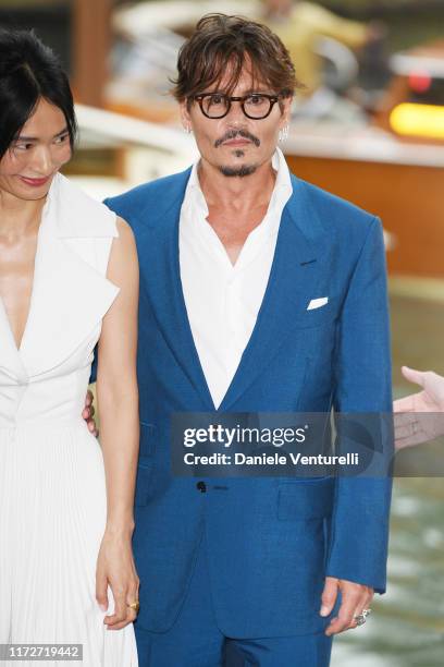 Is seen arriving at the 76th Venice Film Festival on September 06, 2019 in Venice, Italy.