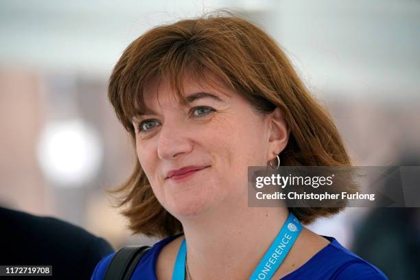 Nicky Morgan, Secretary of State for Digital, Culture, Media and Sport arrives for the third day of the Conservative Party Conference at Manchester...