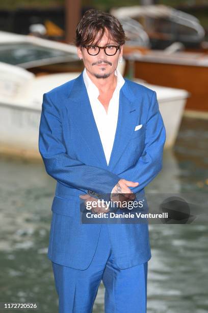 Is seen arriving at the 76th Venice Film Festival on September 06, 2019 in Venice, Italy.