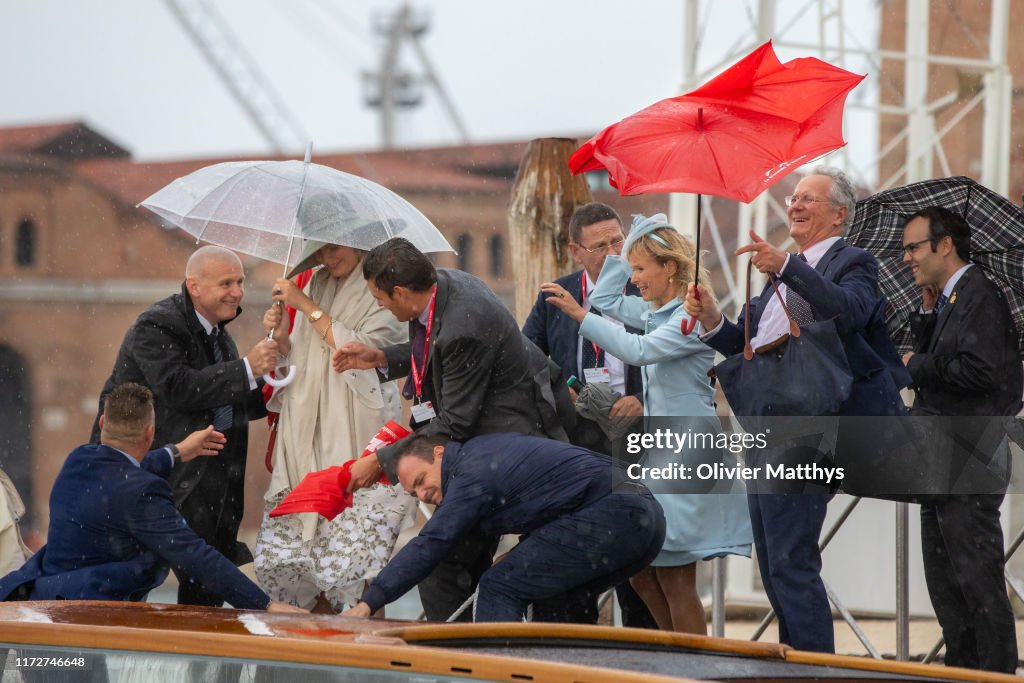 Queen Mathilde Of Belgium Visits The Biennale Arte Venice 2019